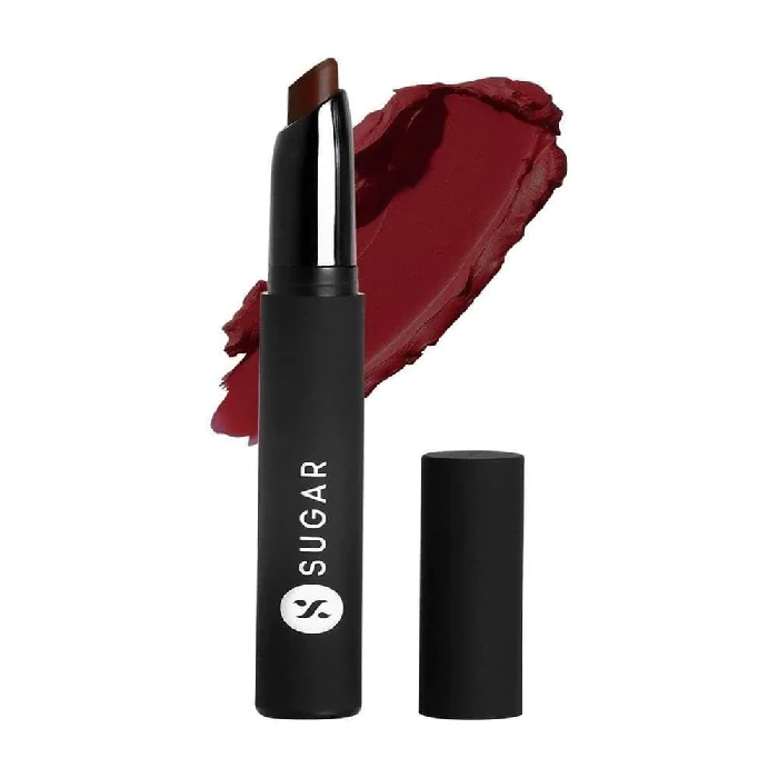 Sugar Matte Attack Transferproof Lipstick - Maroon Vibe (Dark Red), 2 g-1.webp